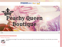 Tablet Screenshot of blog.peachyqueen.com